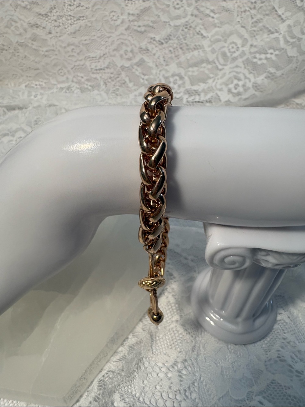18k RGP Over Silver Bracelet - Picture 7 of 7